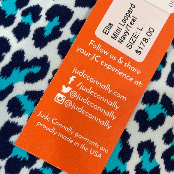 Jude Connally Ella Dress Size L NWT Mini Leopard Print - Picture 10 of 10